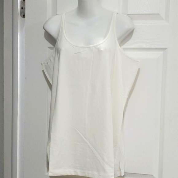MOTTO SLEEVELESS OFF WHITE TANK (1X) - Picture 2 of 5